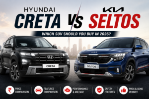 Hyundai Creta vs Kia Seltos 2026 Comparison: Price, Features, Mileage & Verdict